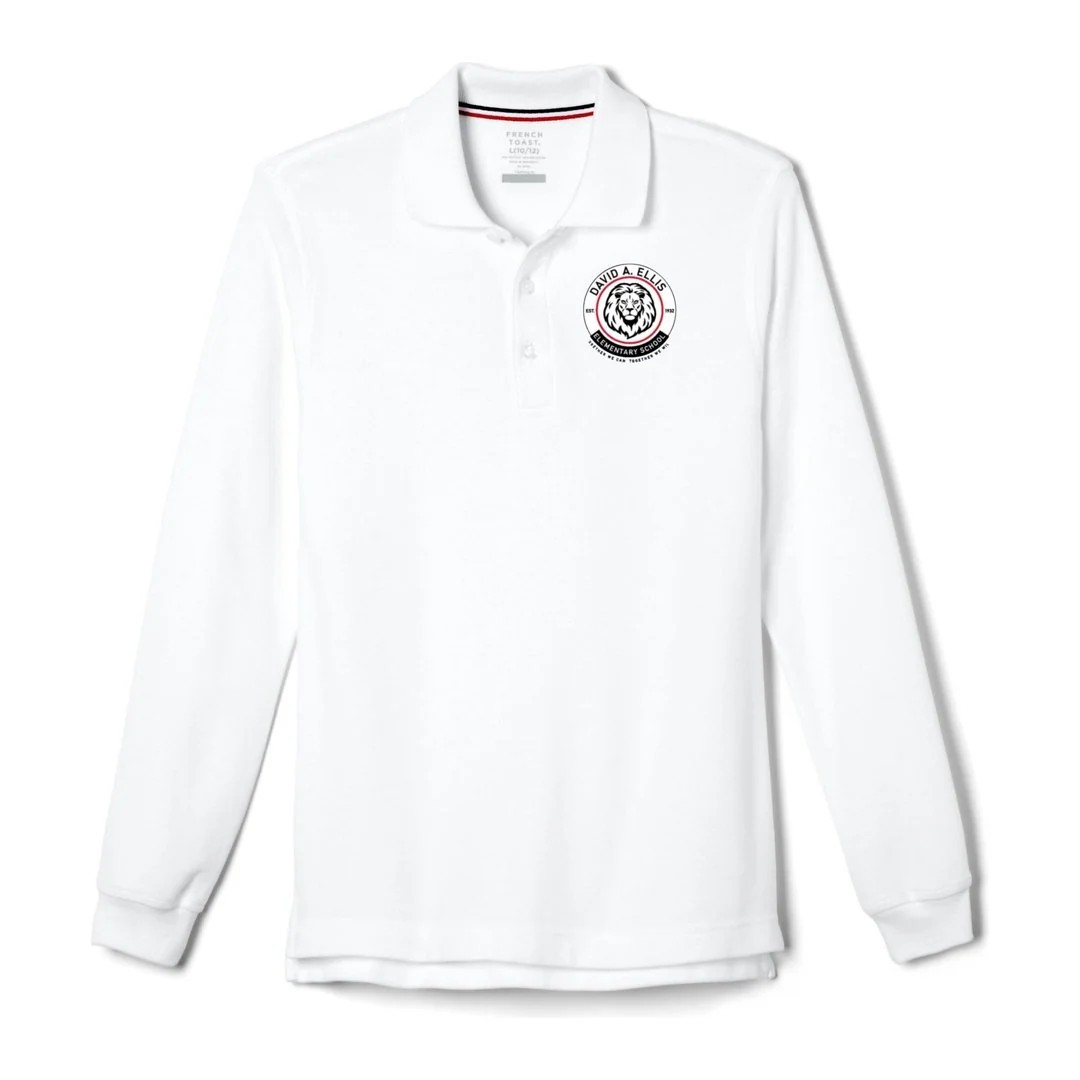 David A. Ellis School Adult Long Sleeve Polo